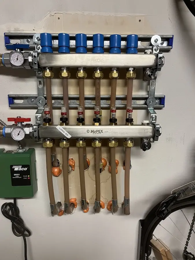 Plumber performing Gas Line Installation at a residential property in Atherton